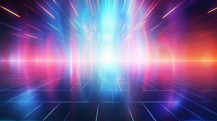  electrifying abstract blurred gradient background in neon colors, reminiscent of a nightclub dance floor. 