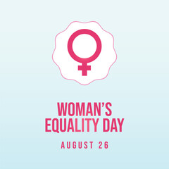 vector graphic of Womens Equality Day ideal for Womens Equality Day celebration.