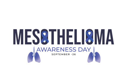 Mesothelioma awareness day. background, banner, card, poster, template. Vector illustration.