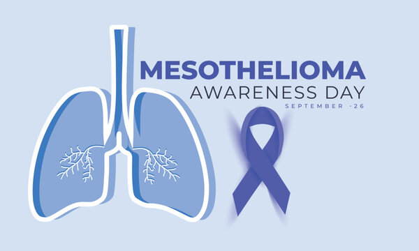 Mesothelioma awareness day. background, banner, card, poster, template. Vector illustration.