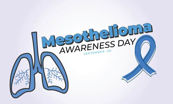 Mesothelioma awareness day. background, banner, card, poster, template. Vector illustration.