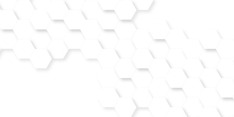 	
Abstract background with hexagon, modern abstract vector polygonal pattern. Futuristic abstract honeycomb technology white background. Luxury white hexagon pattern.