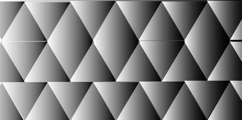 Obraz premium Abstract White and gray background mesh of triangles Geometric style. template for your design. vector illustration