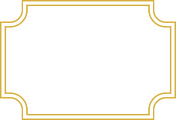 Elegant vintage golden frame background