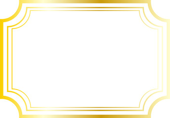 Elegant vintage golden frame background