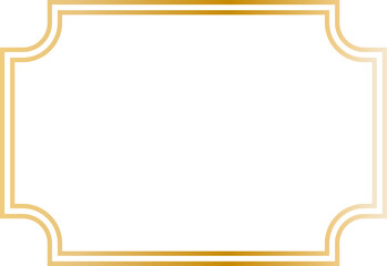 Elegant vintage golden frame background