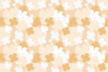 Spring Flower Pattern Vintage 70s Style Flower Background Illustration. Colorful Pastel Color Groovy Artwork Bundle, Y2k Nature Backgrounds With Spring Plants.