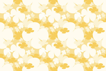 Seamless Floral Pattern With Hand Drawn Little Floral Liberty Seamless Texture Background. Spring, Summer Romantic Blossom Flower Garden Seamless Pattern for Your Designs