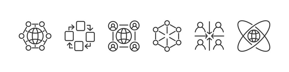Network icons. Connect icon set. Vector