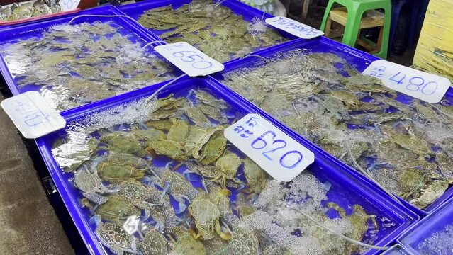 Local fishing market, Ang Sila,Chon Buri District in Thailand