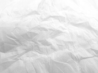 Abstract crumpled texture white tissue background