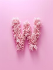 Fototapeta premium Fluffy Typography Delight: Super Lovely Candy Colors in Natural Light, Letters, Typography design, Graphic resource, wallpaper, banner design, brochure, web, advertising,
