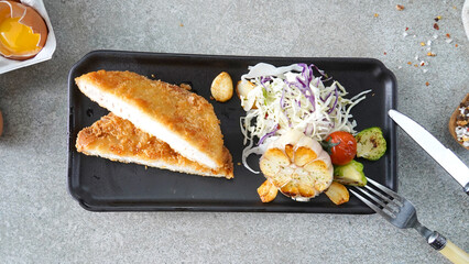 Pork Cutlet with Healthy Ingredients