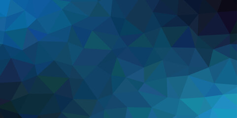 Obraz premium Light Blue, Green vector polygon with gradient. Shining triangular template. Vector triangle mosaic cover. 
