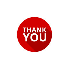 Thank you icon isolated on transparent background