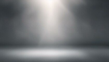 Gray abstract background, empty room with light effect.