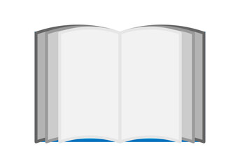 Libro abierto y de páginas vacías