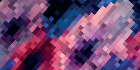 Abstract pink mosaic background - Vector