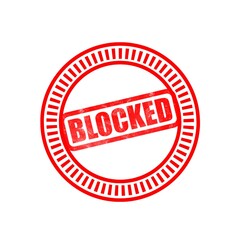 Blocked text  red seal stamp