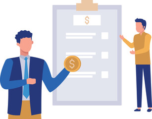 The boys are talking about business.