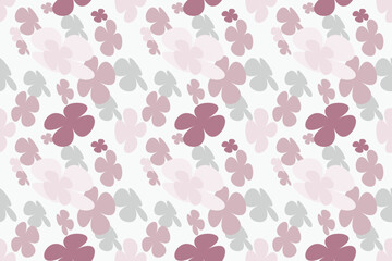 Natural Drawing Flower Seamless Pattern Little Floral Liberty Seamless Texture Background. Spring, Summer Romantic Blossom Flower Garden Seamless Pattern for Your Designs