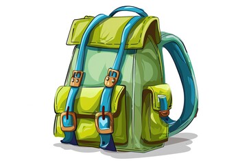 green backpack