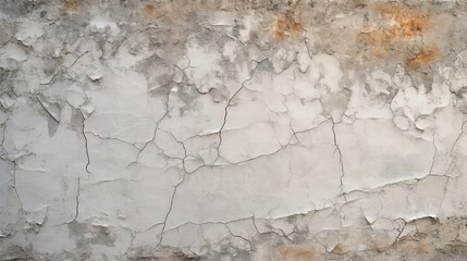 Naklejka premium Weathered walls with cracked plaster.