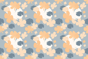 Seamless Flower Pattern Little Floral Liberty Seamless Texture Background. Spring, Summer Romantic Blossom Flower Garden Seamless Pattern for Your Designs