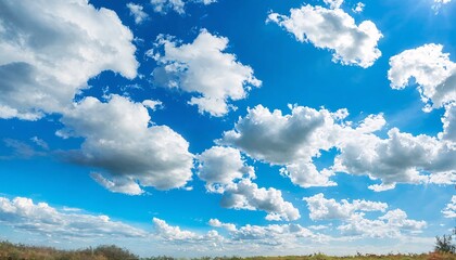 Obraz premium Blue sky with clouds