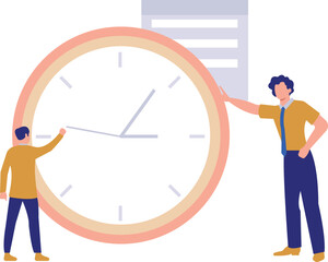 Boys talking about time managment