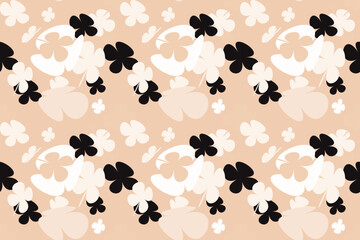 Flowers Seamless Pattern Little Floral Liberty Seamless Texture Background. Spring, Summer Romantic Blossom Flower Garden Seamless Pattern for Your Designs