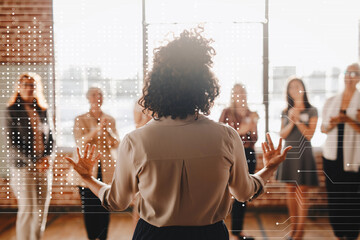 Businesspeople in a business conference