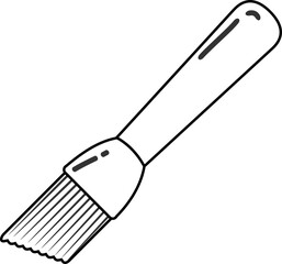 Paintbrush icon stationery illustration