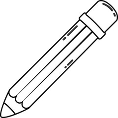 Pencil icon stationery illustration