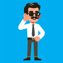 Cute Male Teacher Cartoon