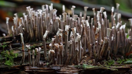 Japanese Cannibalistic Fungus: A Close-Up View of a Unique and Intriguing Natural Phenomenon