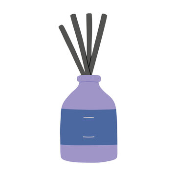 recommend clip art: Aroma diffuser vector flat illustration isolated on a white background.