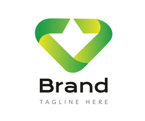 Triangle logo icon design template elements. Usable for Branding and Business Logos.