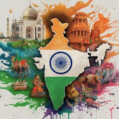 india independence day background