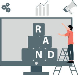 The boy is working on the monitor.