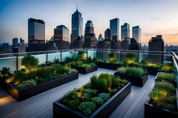 Fototapeta premium rooftop garden