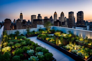 Fototapeta premium rooftop garden