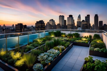 Fototapeta premium rooftop garden