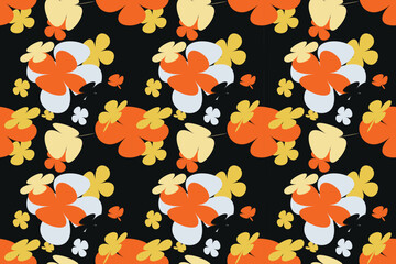 Flower Digital Printed Pattern With Simple Pretty, Little Floral Liberty Seamless Texture Background. Spring, Summer Romantic Blossom Flower Garden Seamless Pattern for Your Designs