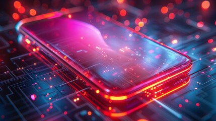 Futuristic Smartphone with AI Capabilities