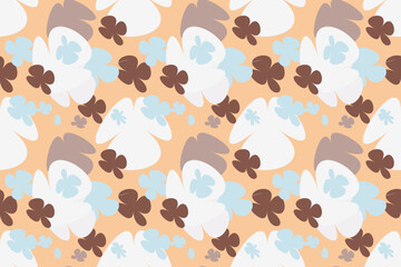 Beautiful Floral Pattern Design Little Floral Liberty Seamless Texture Background. Spring, Summer Romantic Blossom Flower Garden Seamless Pattern for Your Designs