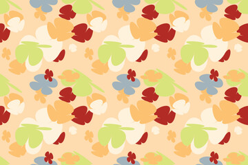 Seamless Flower Pattern Little Floral Liberty Seamless Texture Background. Spring, Summer Romantic Blossom Flower Garden Seamless Pattern for Your Designs