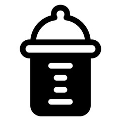 pacifier glyph  icon isolated on white background