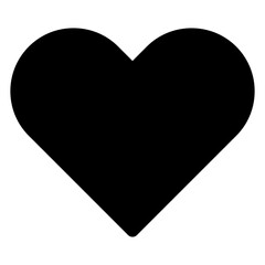 love glyph  icon isolated on white background