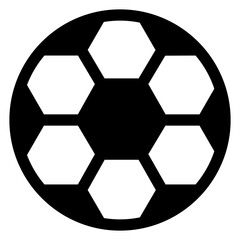 Fototapeta premium ball glyph icon isolated on white background